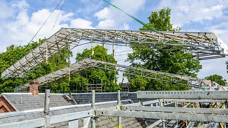 Brugervenlig håndtering og enkel montering uafhængig af det bærende stillads.