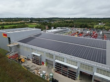 Solar panels have been installed on our offices as part of our sustainability goal.