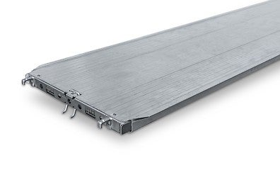 Der Alubelag ist der leichteste Belag des PERI UP Belagsportfolios und unterstützt somit körperschonendes Arbeiten.