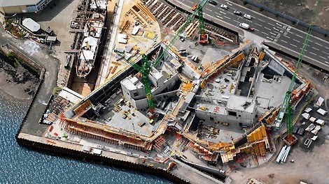 Arhitekti nägemusel pidi V&amp;A moodustama Tay jõega visuaalselt tervikliku kompositsiooni. (Foto: PERI GmbH)<br/>