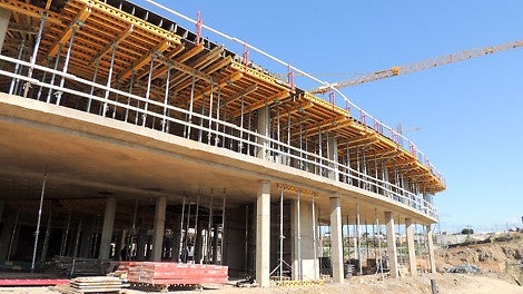 Slabs formed with PERI MULTIFLEX