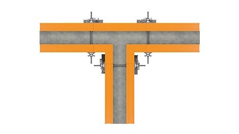 80 элемент разработан специально для опалубливания отходящих стен без использования бруса и деревянных вставок.