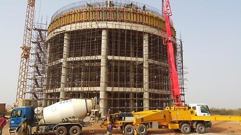 Erection of service reservoirs 