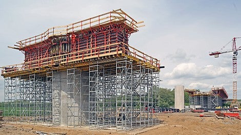 Wydajne i bezpieczne formowanie elementów estakad dojazdowych mostu MD7