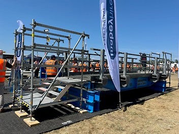 PERI was invited by Mabey Hire to display its access system and join the team on their stand throughout the two-day event, exhibiting alongside a range of Mabey Hire’s infrastructure solutions. 