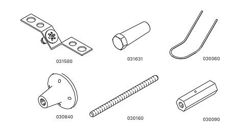 Innfestning ensidig SB Støttebukk, 15 mm