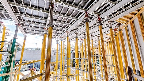 Maaaluse parkla lagede valamiseks valiti kerge SKYDECK süsteem.<br/>(Foto: PERI GmbH)<br/>