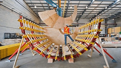 premontaje de encofrados PERI