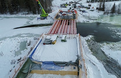 Fv251 Hellefossbrue<br/>VRB fagverksdrager og VST tunglasttårn