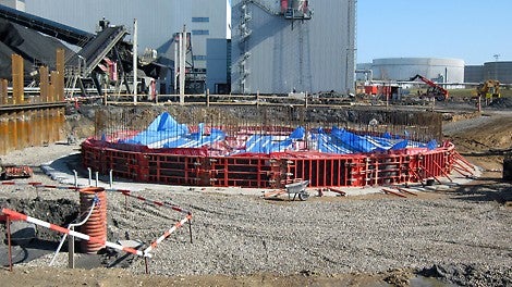 TRIO forme til silofundamentet. 