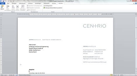 外部接口-例如CENTRIO CLM可与Microsoft Office轻松进行数据交换。