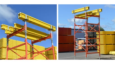 Con el encofrado de losas, incluso de puede crear vigas a varias alturas al mismo tiempo.