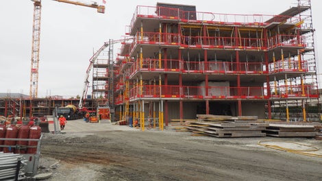 Byggingen er godt i gang, og innflytting skal kunne starte i slutten av 2022.