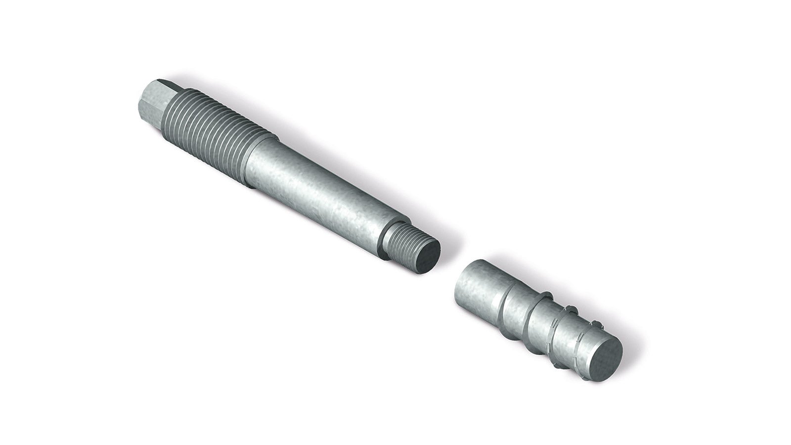 The Refurbishment Anchor consists of two parts of which only the Internal Threaded Sleeve is lost; the anchor bolt can be unscrewed and removed after use and can be re-used many times over. This facilitates dismantling work and saves costs. 