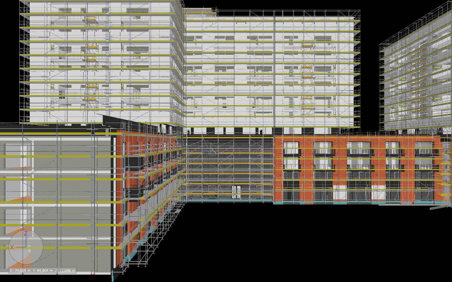 La visualización 3D de los planos de andamios proporcionó al contratista una visión más clara y detallada de las soluciones propuestas.<br/>(Foto: PERI Hungría)<br/>