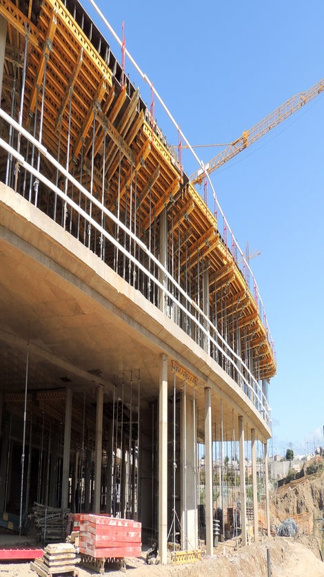 Slabs formed with PERI MULTIFLEX