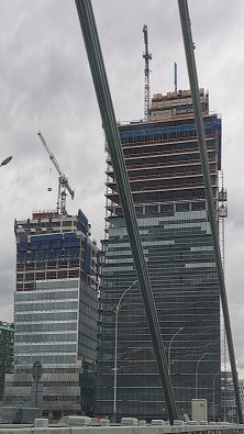 Les tours DUO, vue du périphérique intérieur, juin 2020