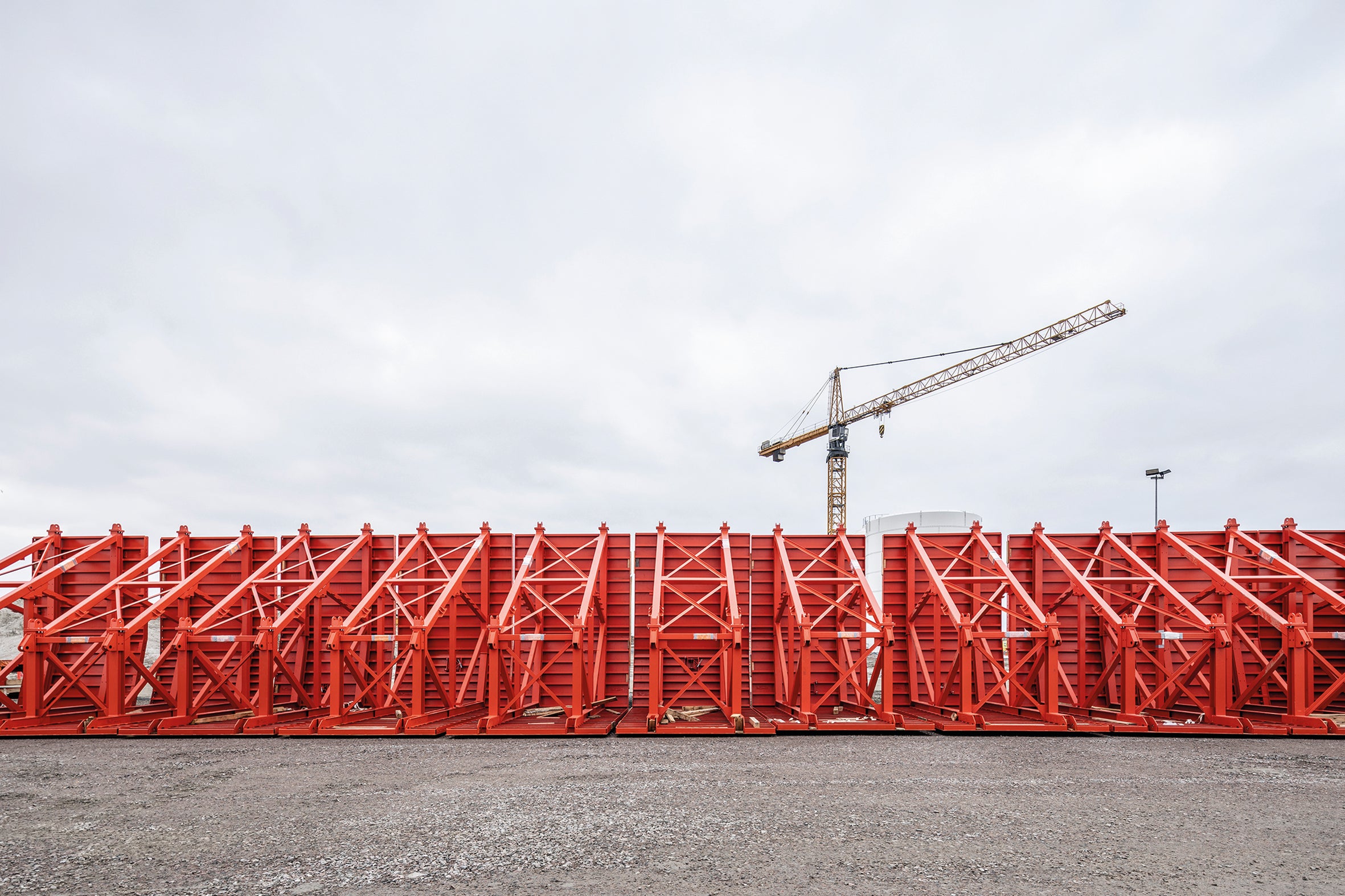 Iga standardelement oli 217 m pikk ja kaalus 73,500 t. <br/>(Foto: PERI SE)<br/>