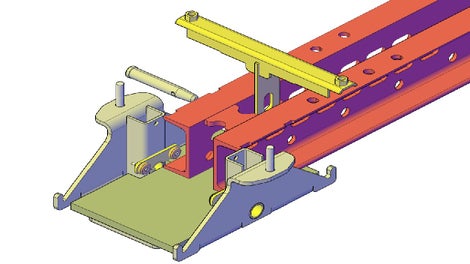 Fixation tête d'étai du FLEXIDECK