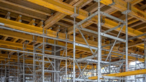 Systemy deskowań i rusztowań PERI na budowie Cementowni, Małogoszcz