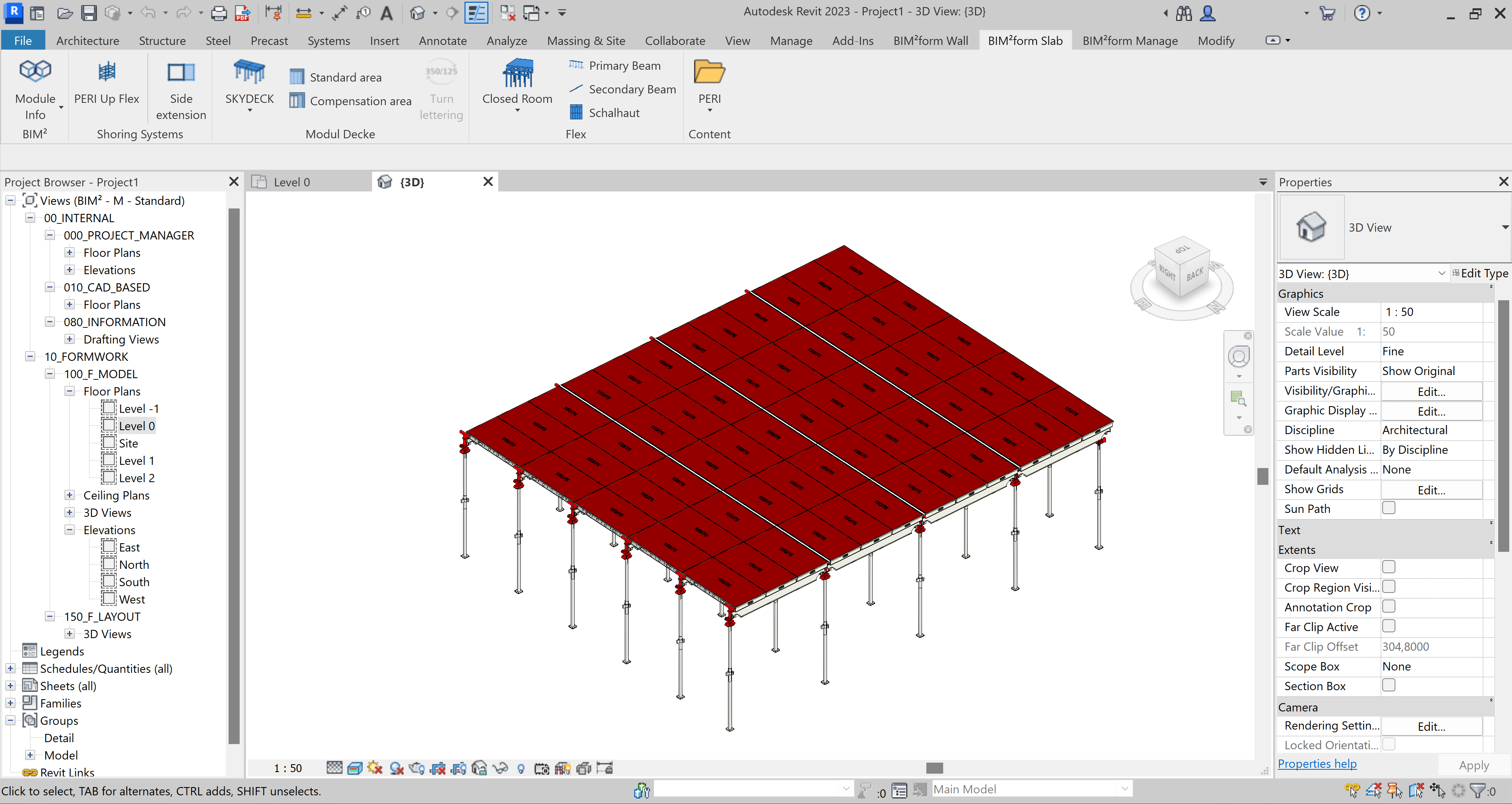 Ein Projekt mit SKYDECK in Autodesk Revit.