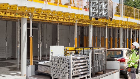 PERI Components faciliate working process on the construction site.