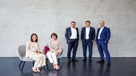 (de g. à d.) Nathalie Schwörer, Christl Schwörer, Alexander Schwörer, Marco Schwörer, Christian Schwörer