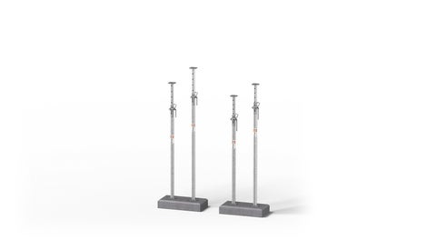 Los puntales tubulares de acero para el uso diario en obras<br/>