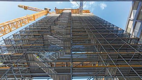 Chantier PERI UP Flex Escalier 75