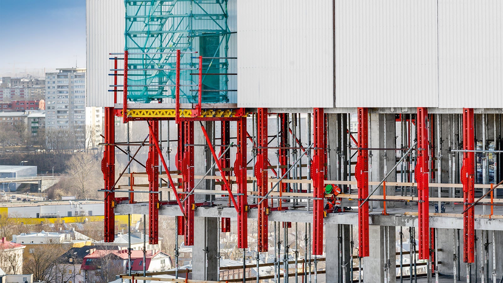 RCS roniraketist kasutati ka tuuleseinana. (Foto: PERI GmbH)<br/>