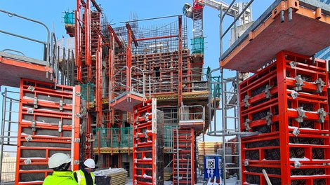 Budowa wieżowca SKYSAWA, Warszawa