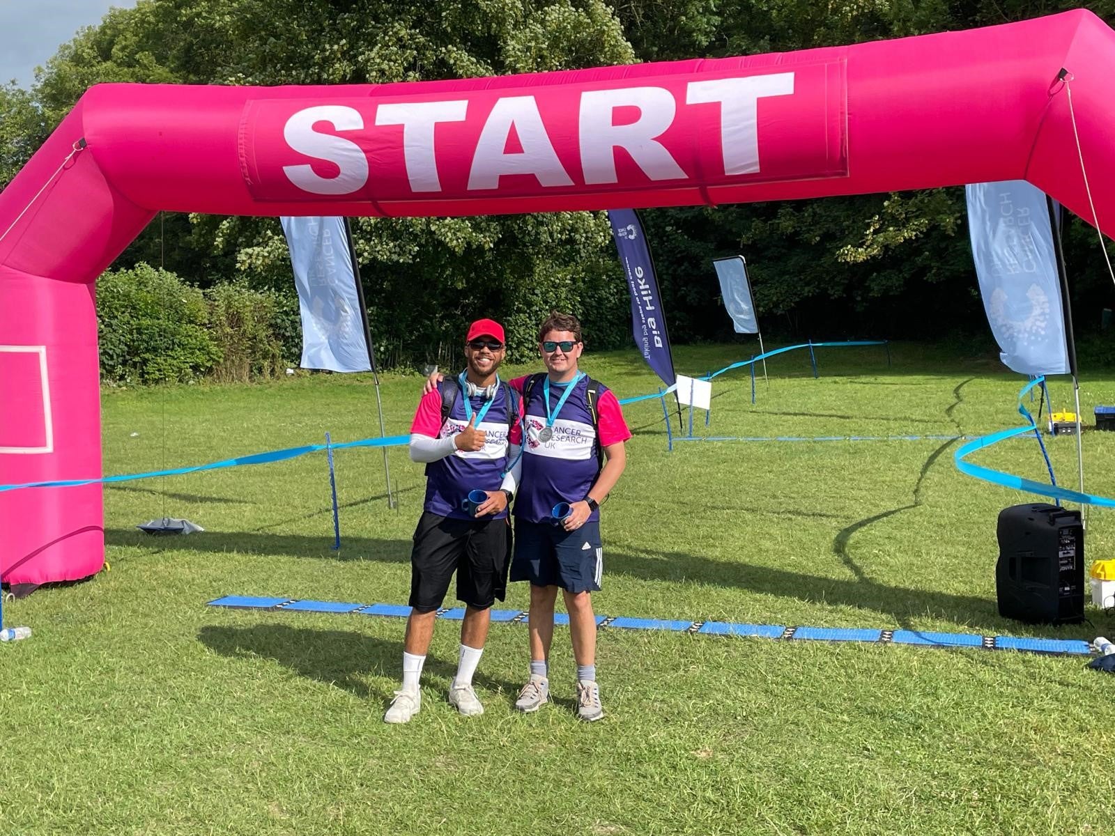 PERI employees complete the Cancer Research Big Hike.