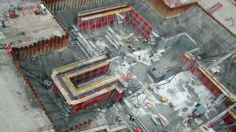 Kældervægge med TRIO vægforskalling i op til 8,10 meters højde