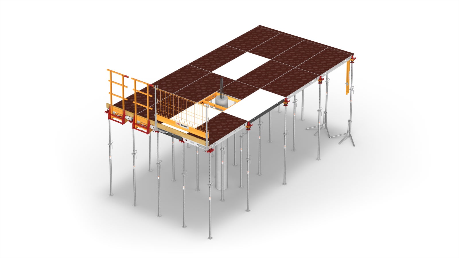 Wielofunkcyjny system wielkopłytowych deskowań stropowych SKYMAX z aluminium lub polimeru oferuje wiele możliwości łączenia wszystkich elementów systemu w celu uzyskania optymalnego rozwiązania dla klienta.<br/><br/>
