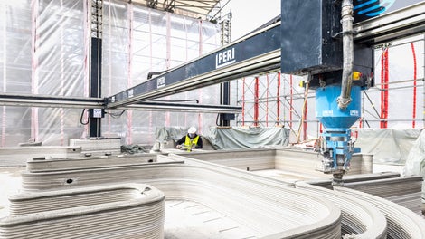 L’imprimante BOD2 de construction béton 3D est actuellement la plus rapide du marché, avec une vitesse de 1 mètre par seconde