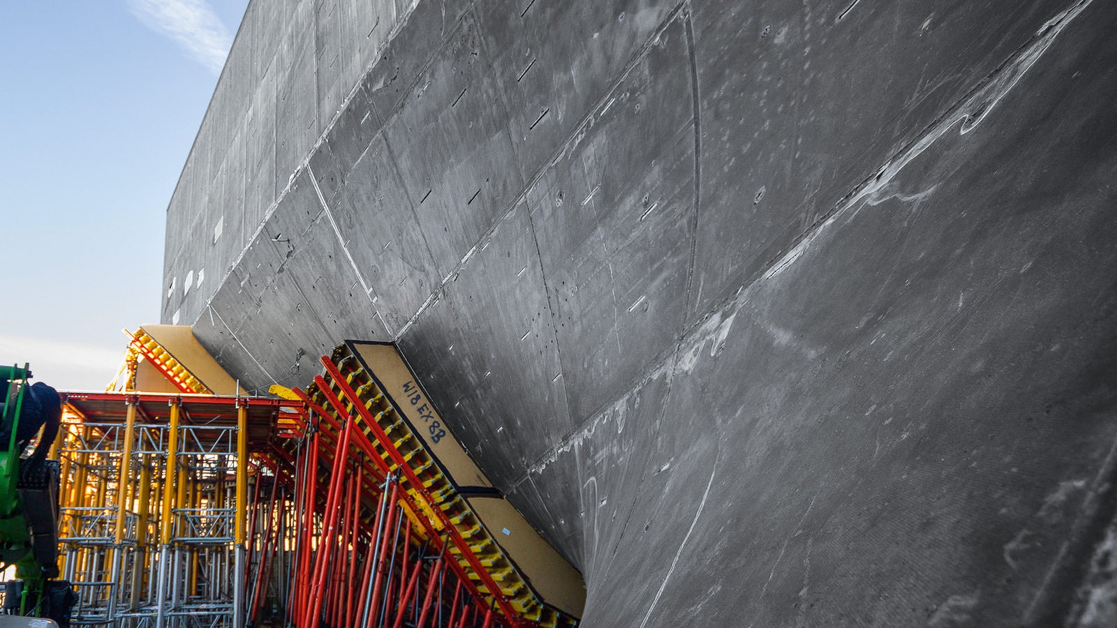 The true shape of the V&amp;A Museum is revealed after the construction phase is complete and formwork panels are removed.