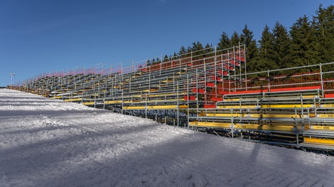 Mistrovství světa v biatlonu 2024: modulové lešení PERI UP pro sportovní akce