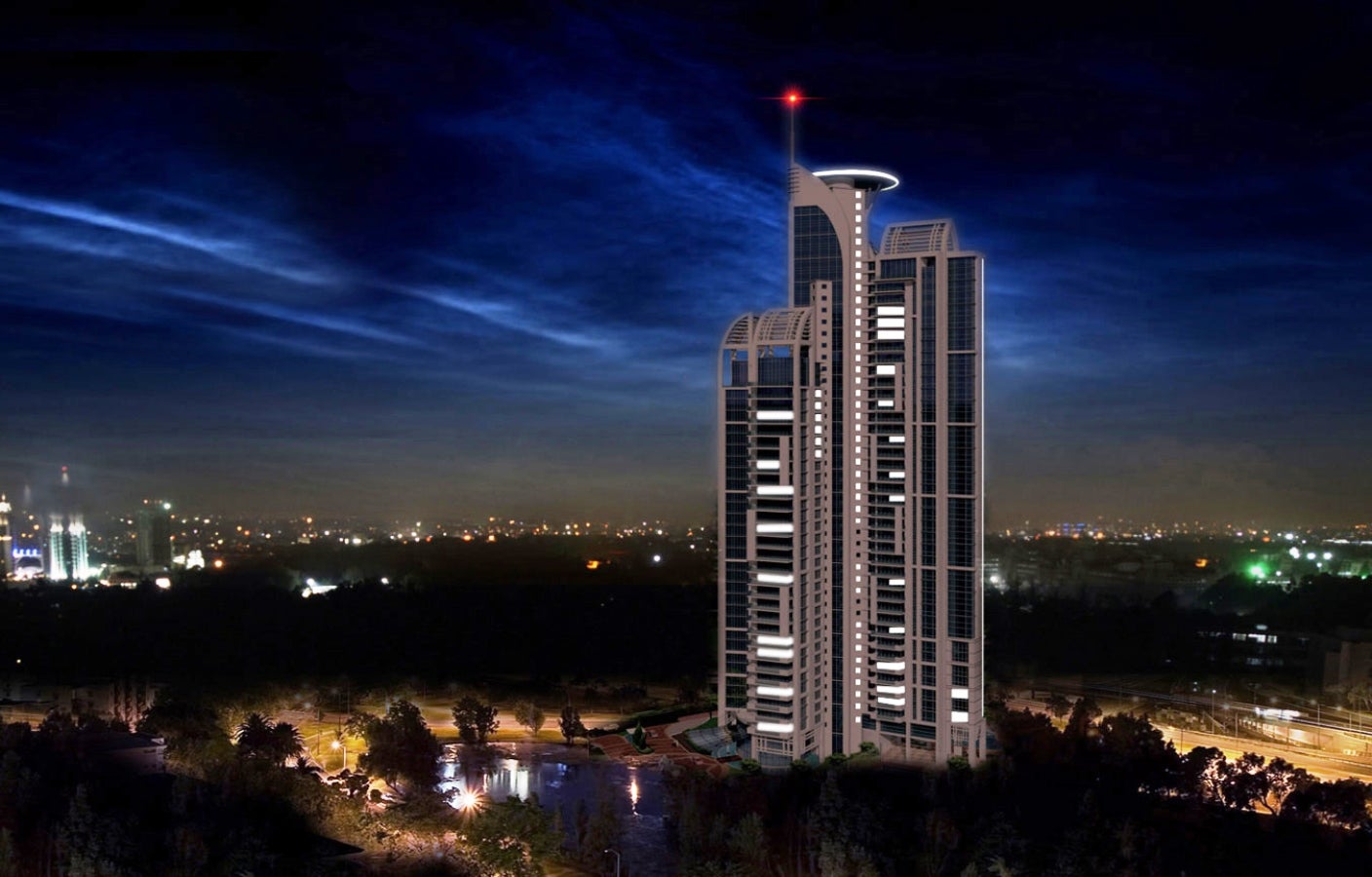 The skyhigh in Night