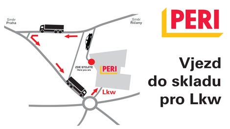 Vjezd do skladu Jesenice