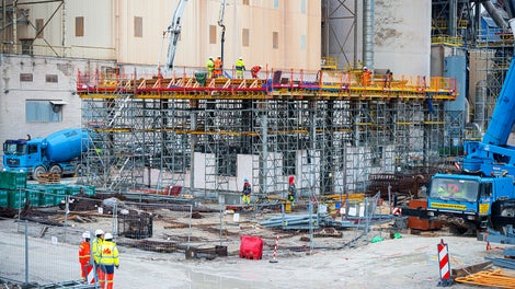 Systemy deskowań i rusztowań PERI na budowie Cementowni, Małogoszcz