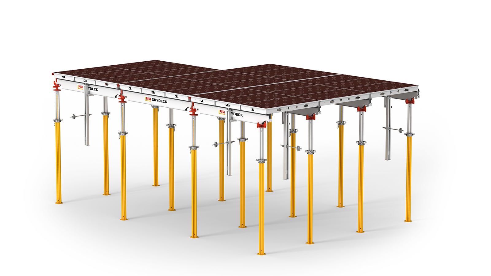 The lightweight and proven aluminium panel slab formwork with short shuttering times.