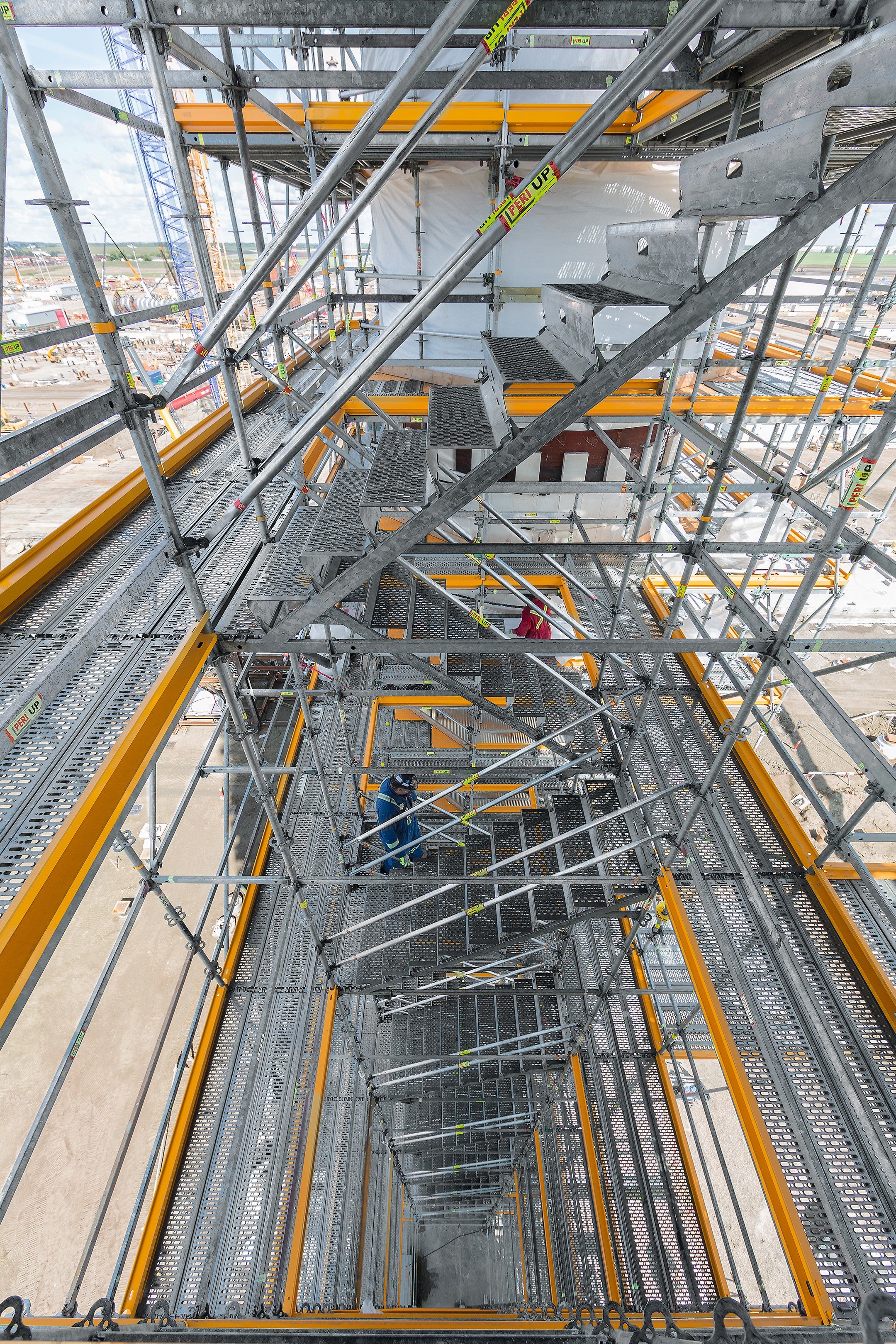 Chantier PERI UP Flex Escalier 100 / 125