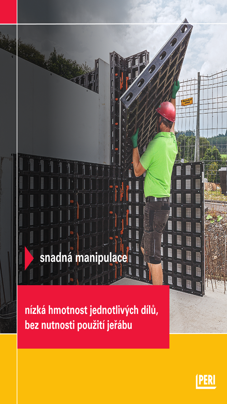 PERI DUO snadná manipulace