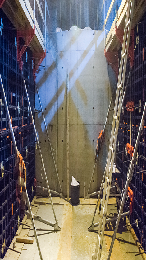 Bruk av Duo inne i et av de tekniske rommene