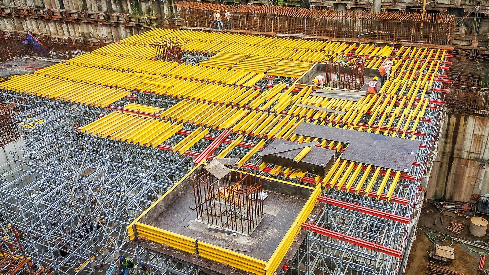 VT20 Alpha 3S Formwork Girders were used to support the slab formwork. These stand out due to their <br/>particularly high cost-effectiveness