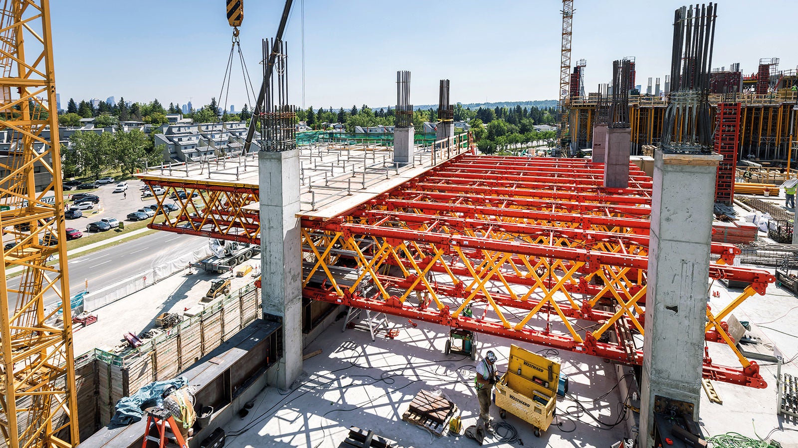 Kaasaegne VRB lahendus oli planeerimisfaasi kulminatsiooniks, teostatud PERI ja PCL Construction’i koostöös. (Foto: PERI GmbH)<br/>