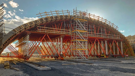 Chantier PERI UP Flex Escalier 100 / 125