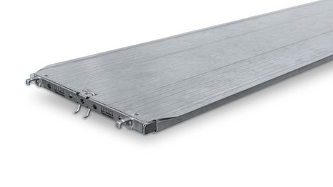 Le revêtement en aluminium est le revêtement le plus léger de la gamme de revêtements PERI UP et permet ainsi de travailler en ménageant son corps.