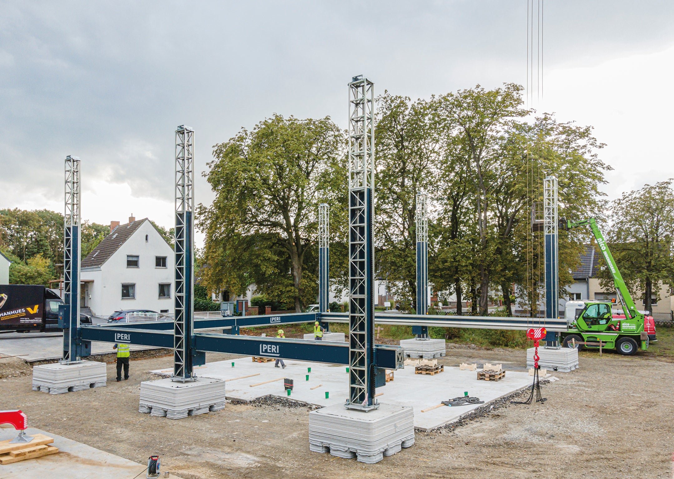 Début de la construction de la 1ère maison en impression 3D béton à Beckum en Allemagne 