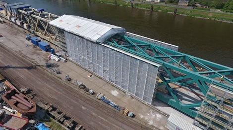 Železniční most, Děčín<br/>Zastřešení LGS